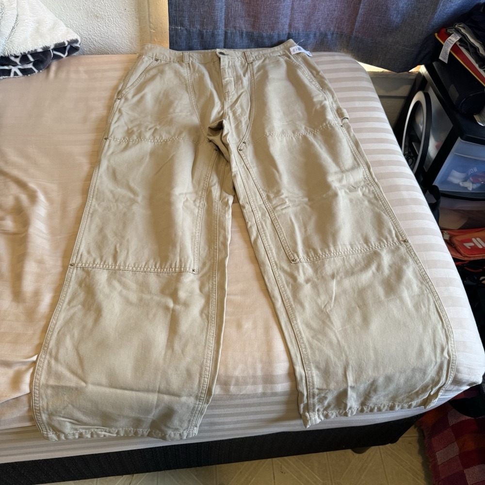 New GAP Sz 12‎ Khaki Light Weight Cargo Pants NWT